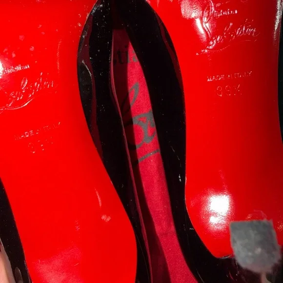 Christian Louboutin Black Patent Pigalle 85 - Picture 4 of 7